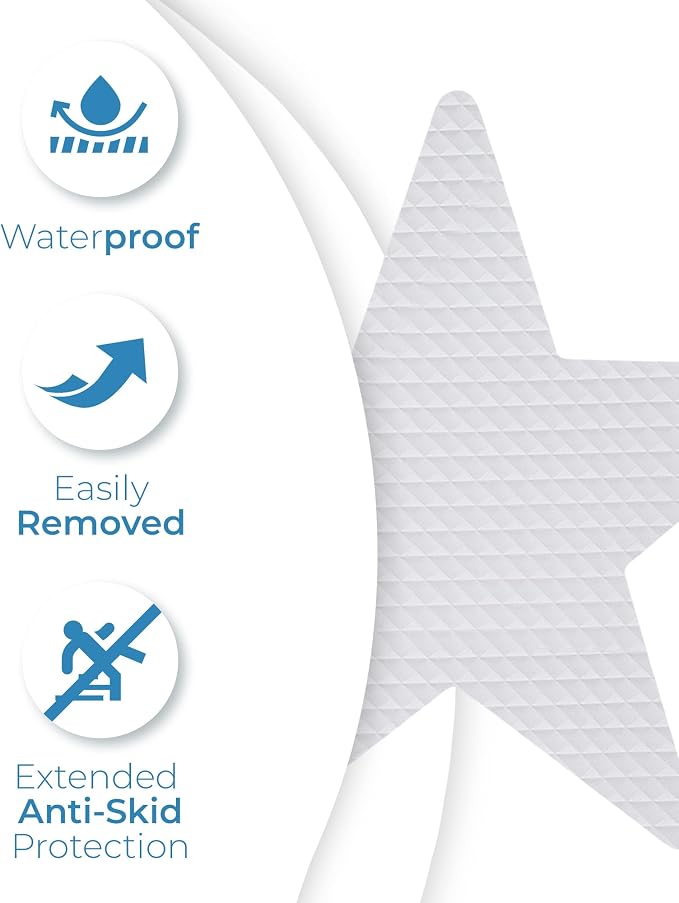 Anti Slip Shower Stickers 24 PCS, Invisible Non-Slip Shower Stars - Image 6
