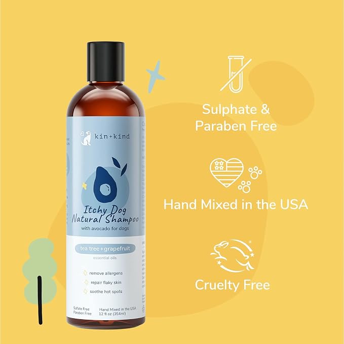 kin+kind Organic Dog Shampoo Itchy Skin Relief – Natural Dog Shampoo - Image 4