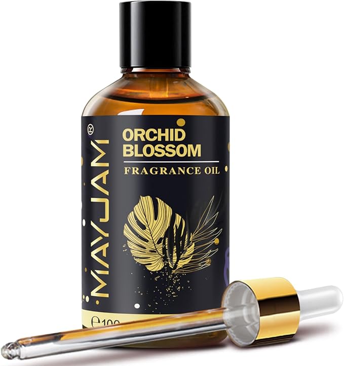 Orchid Blossom Fragrance Oil Essential Oil, MAYJAM 3.38FL.OZ Orchid Blossom Oil by MAYJAM