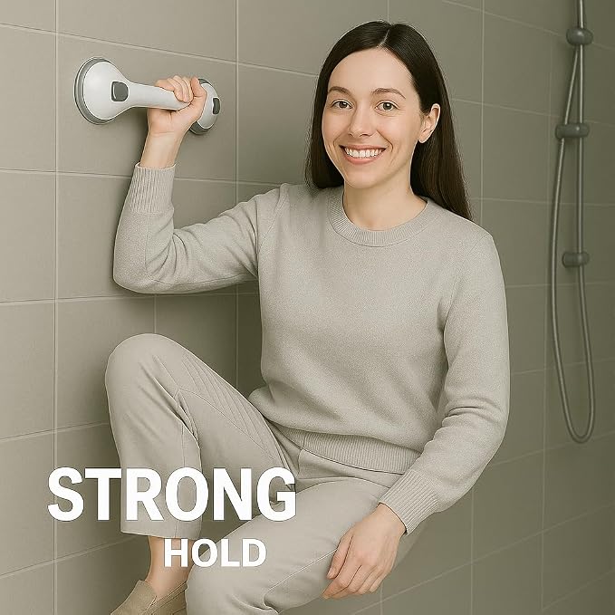 2 Pack Grab Bars for Bathtubs and Showers, Shower Handles for Elderly Seniors - Image 4