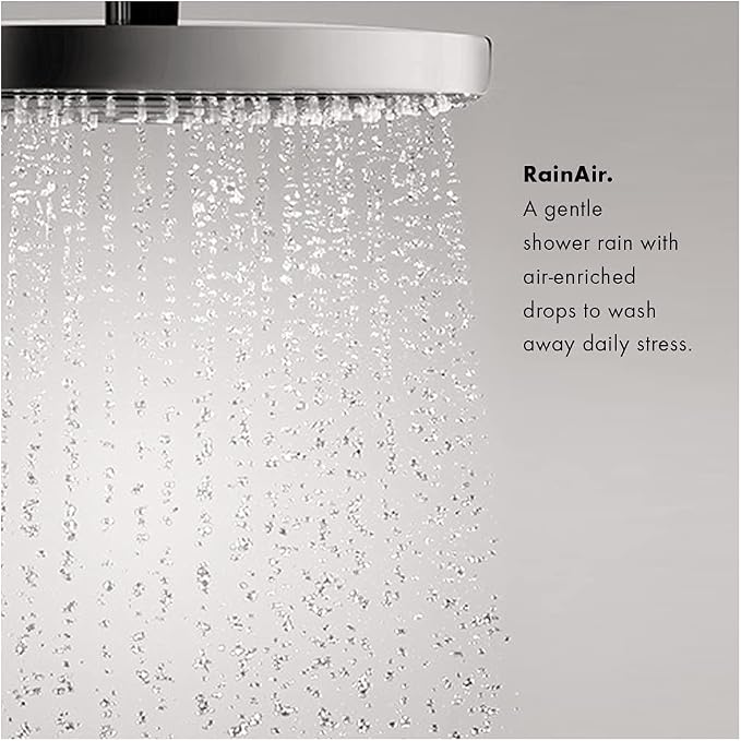 hansgrohe Croma Complete Shower System Shower Set Modern 1-Spray in Brushed - Image 3