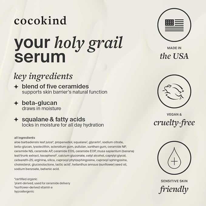Cocokind Ceramide Barrier Serum, Hydrating Serum to Reduce Dryness, All Skin - Image 7