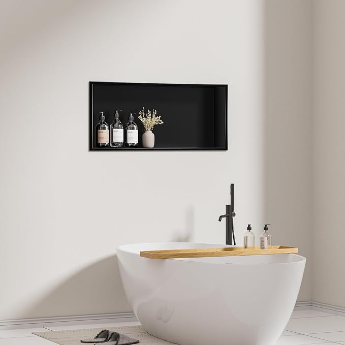 304 Stainless Steel Recessed Shelf, Over Mount Installation - Image 2