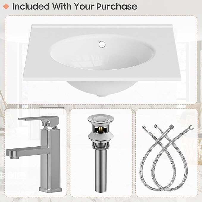 Vabches 30 Inch Bathroom Vanity - Image 5