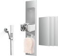 Modular Magnetic Handheld Shower Holder, 5-Section Customizable Sliding Rail by Unknown