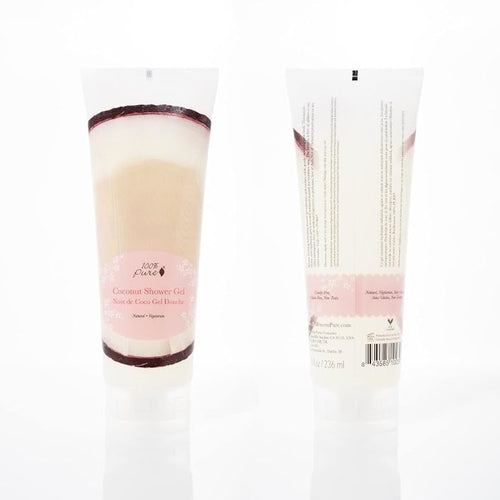 100% PURE Coconut Shower Gel Natural Foaming & Hydrating Body Wash - Image 2