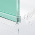 2-Pack Frameless Shower Door Bottom Seal Clear Glass Seal Strip Shower Door by AquivaCoast