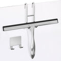 12 Inch Silver All-Purpose Stainless Steel Shower Squeegee by Novsix
