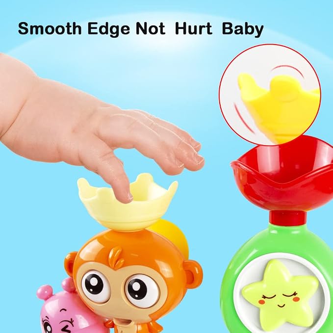 G-WACK Bath Toys for Toddlers Age 1 2 3 Year Old Girl Boy, Preschool New Born - Image 5