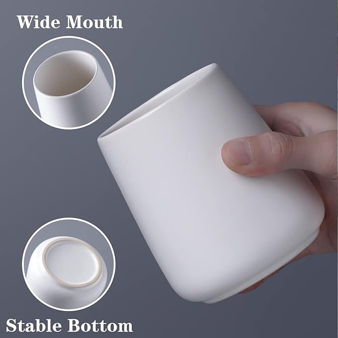 White Toothbrush Holder for Bathroom - Image 2
