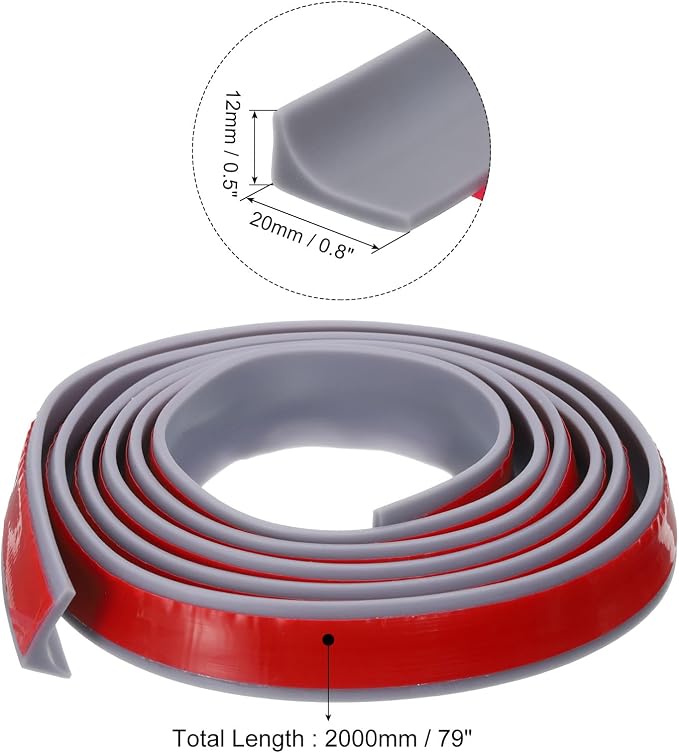 uxcell 78 Inch Collapsible Shower Barrier Stopper Water Splash Guard Blocker - Image 2