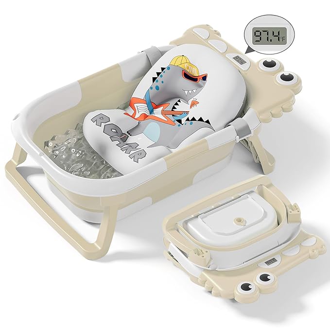 Collapsible Baby Bathtub for Newborn, Foldable Baby Bath Tub by Tavlshero
