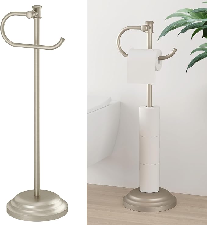 Hoimpro 25" Toilet Paper Holder Free Standing, Floor Bathroom Toilet Paper by Hoimpro