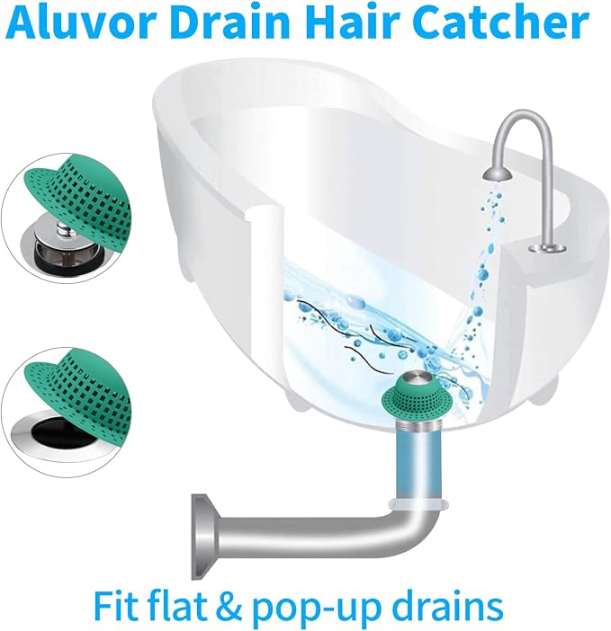 Shower Drain Hair Catcher Bathtub Drain Cover Shower Protector - Image 3