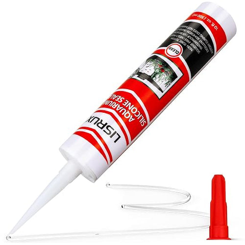 1 Pack Aquarium Silicone Clear Sealant, High Elasticity, Safe by Unknown