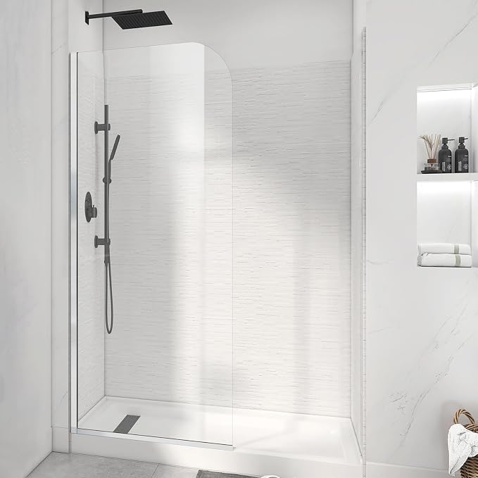 Glass Shower Door Screen, Simple Single Panel - Image 6
