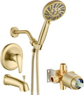 gotonovo Bathroom Shower Head Kit High Pressure Combo System Shower Faucet 6 by HOME