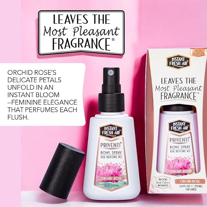 Signature PRIVENTI for Women Toilet Spray, Orchid Rose Scent Bathroom Spray - Image 2