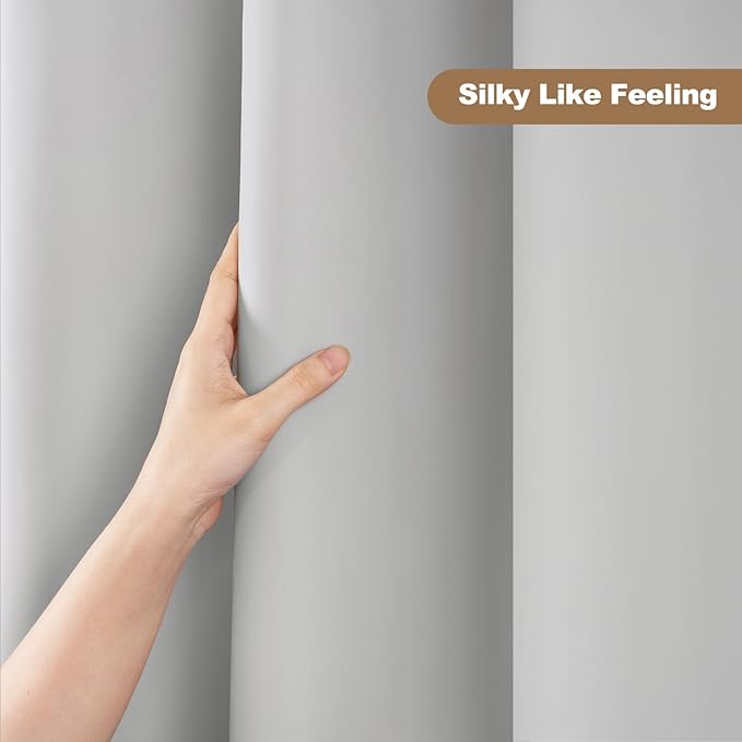 UFRIDAY Grey Shower Curtain Liner Premium PEVA 48 x72 inch, Heavy Duty Shower - Image 6