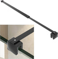 Shower Door Glass Support Bar, 26.96" to 48.54" Adjustable Stainless Steel by AquivaCoast