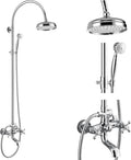 gotonovo Exposed Bathroom Shower System Classic Shower Kit 8 Inch Luxurious by HOME