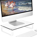 Hemudu Clear Computer Monitor Stand Riser Multi Media Desktop Stand by HEMUDU