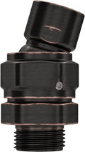 HammerHead Showers® Solid METAL Shower Head Swivel Ball Adapter Oil Rubbed by HammerHeadShowers