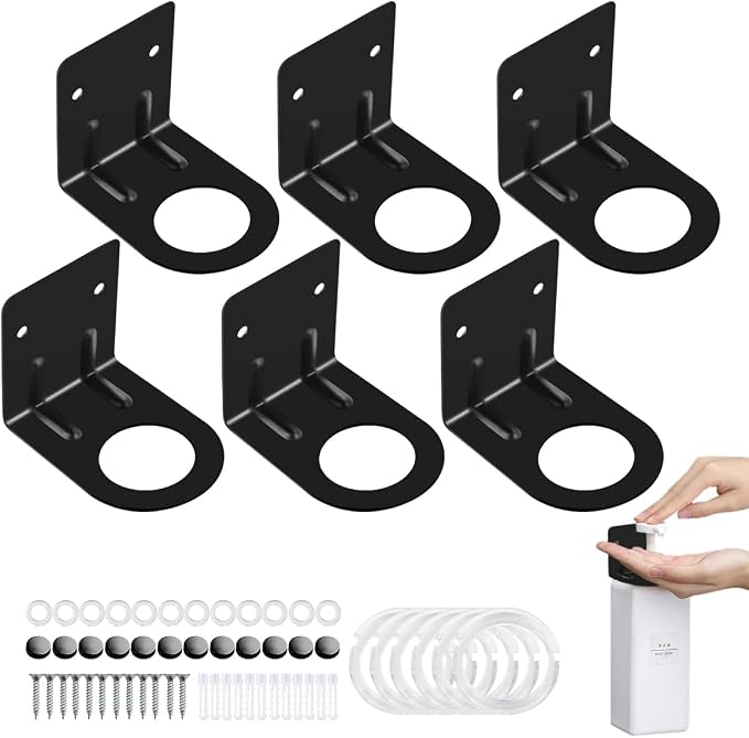 6Pcs Resizable Soap Bottle Dispenser Holder Wall Mount by EAEDMY