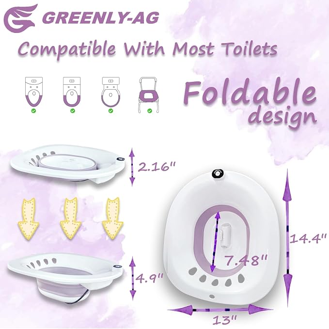 Sitz Bath, Sitz Bath for Toilet, Electric Sitz Bath for Hemorrhoids Men and - Image 2