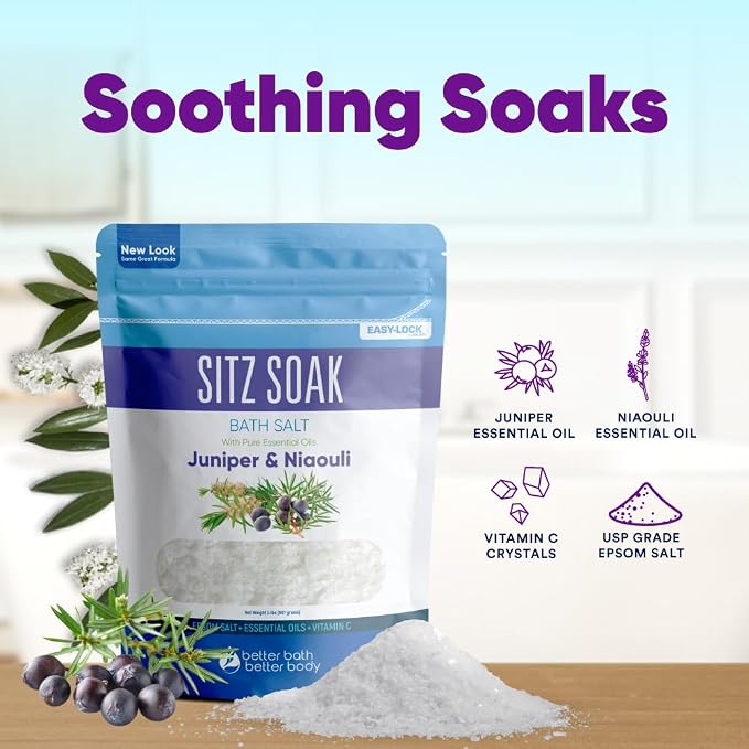 Sitz Bath Soak 2-Lbs Sitz Salt Epsom Salt Hemorrhoid Soothing - Image 5