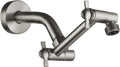 Brushed Nickel Shower Extender Arm, Height & Angle Adjustable by Pichrain