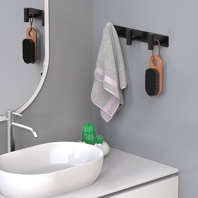 HUFEEOH 2 Pack Coat Hooks Wall Mount, Heavy Duty Towel Hooks Purse Rack - Image 6