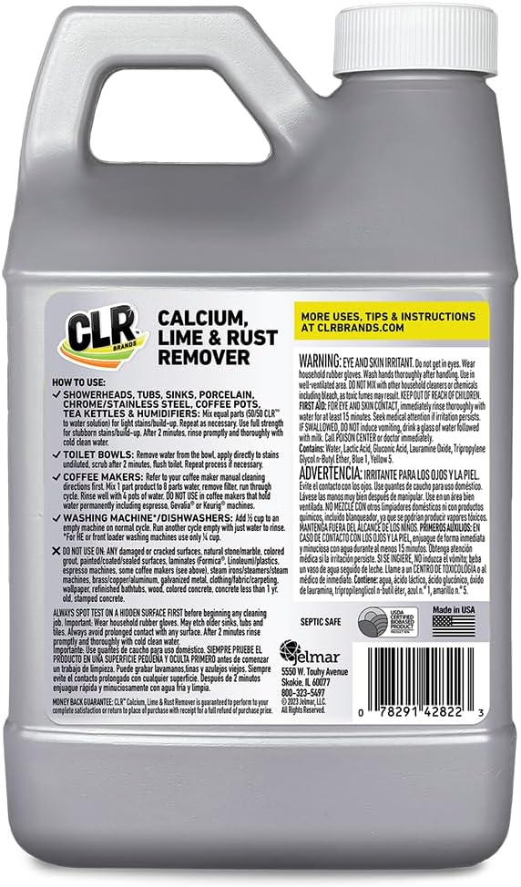 CLR Calcium, Lime & Rust Remover, Blasts Calcium, Dissolves Lime Deposits - Image 3