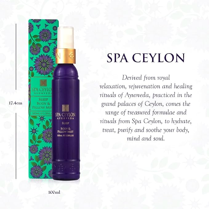 SPA CEYLON SLEEP Body & Pillow Mist | Non-Oily Natural Mist | Reduces Stress | - Image 2