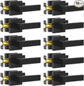 Passage Door Lever, 10 Pack Matte Black Interior Door Handles by RAZCC