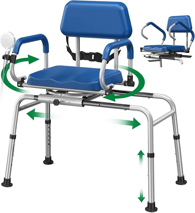 FSA/HSA Eligible Sliding Shower Chair Tub Transfer Bench by Loyoda