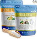 2 Pack Foot Soak Salts Bundle for DIY Foot Spa by BetterBathBetterBody