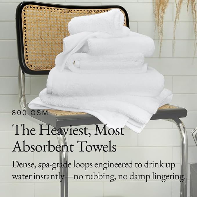 Italic Serene Ultraplush Cotton Bath Towels, 4 Large Towels, 100% Cotton - Image 3