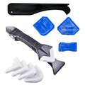 3 in 1 Silicone Caulking Tools（Stainless Steelhead）, Sealant Finishing Tool by YOBZUO