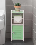 AOJEZOR Toilet Paper Holder Stand: Freestanding PVC Cabinet Storage by AOJEZORBathroomCabinets
