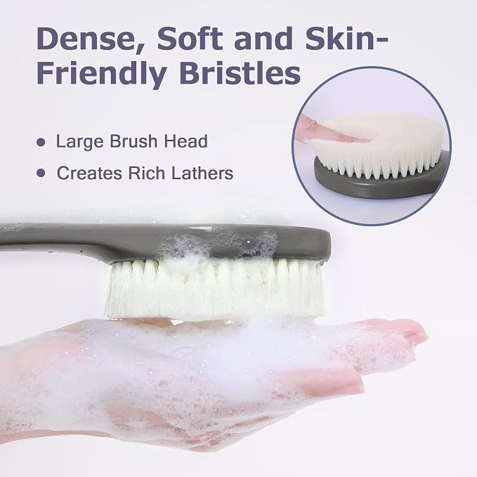 VANZAVANZU Exfoliating Shower Brush Back Scrubbers - Image 2
