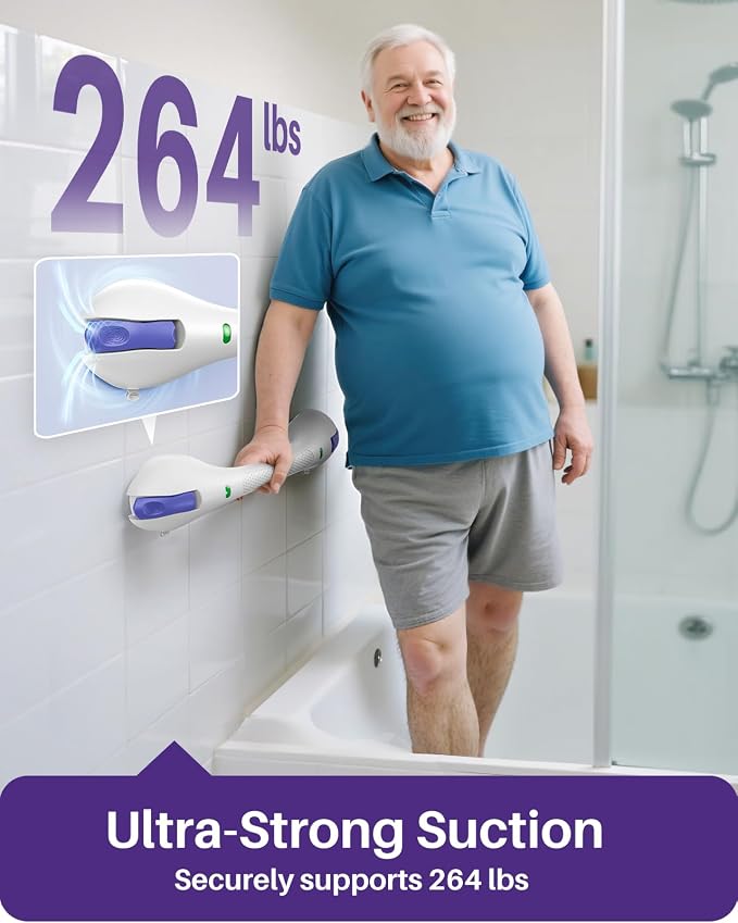 KEKOY 17.5 Inch Suction Grab Bars - Image 3