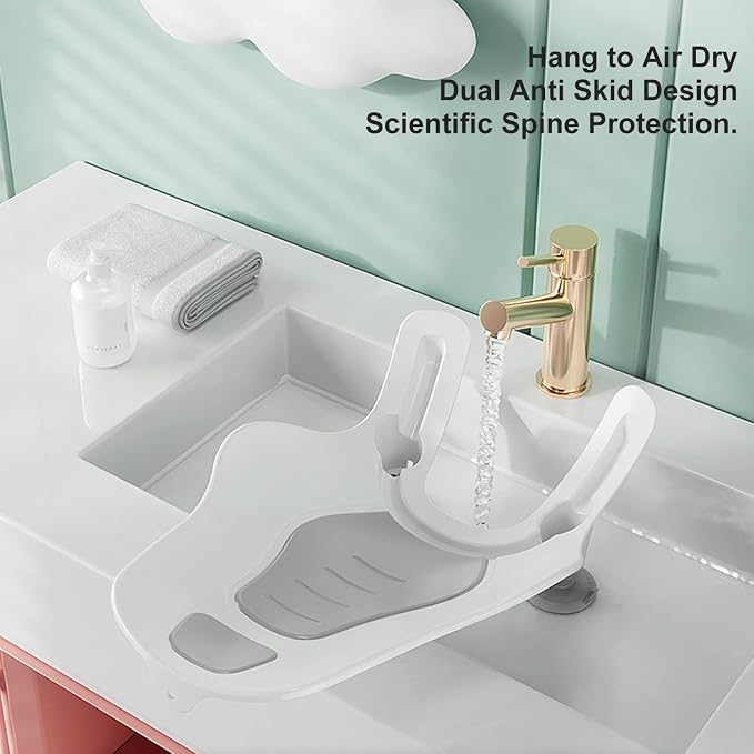 SUNGOOYUE Clean Rinse Baby Bather, Folding Multifunction Portable Plastic - Image 7