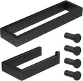 SAYAYO 6-Piece Bathroom Hardware Set Black, Includes 10 Inch Towel Bar by SAYAYO