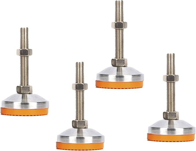4Pcs Leveling Feet-M10 Thread Adjustable Leg Leveler Carbon Steel - Image 3