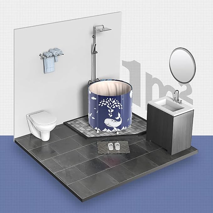 BDL Portable Bathtub, Foldable Adult Japanese Soaking Bath Tub, BDL - Image 7
