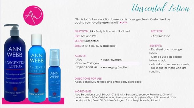 Unscented Lotion for Dry Skin- Fragrance Free, Hypoallergenic, All-Natural - Image 3