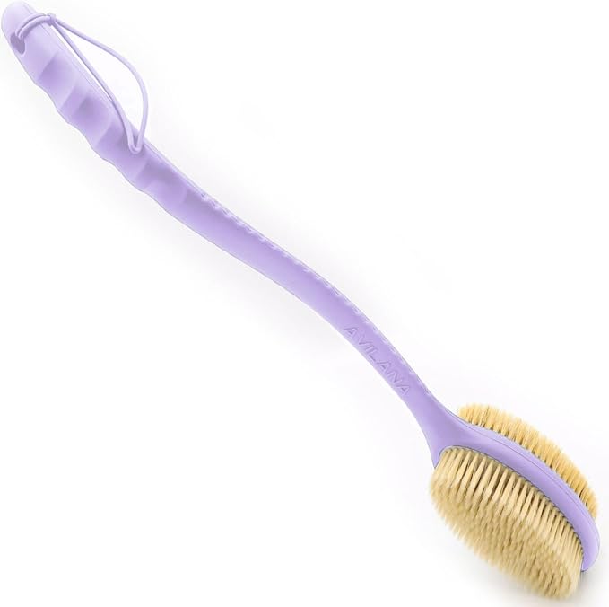 Avilana Back Scrubber for Shower, 19 inch Silicone Body Scrubber by Avilana