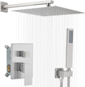 Shower Faucet Set 16 Inch Wall Mount Rain Shower System, All Metal Shower by YCAIKOI