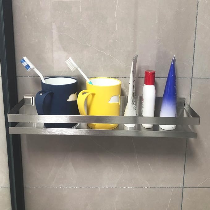 Bathroom Shower Caddy, Stainless Steel Shower Shelf Caddy Rack Storage - Image 4